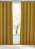 furn. Dawn 100% Blackout Thermal Eyelet Curtains - 46W X 54D (117x137cm) Image 4