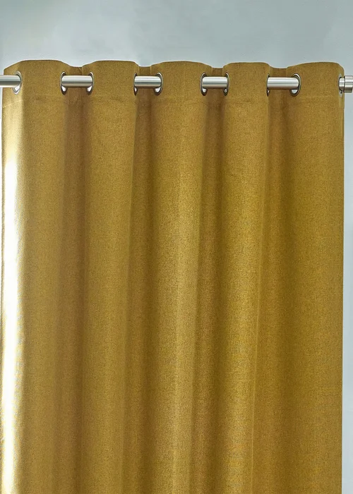 furn. Dawn 100% Blackout Thermal Eyelet Curtains - 46W X 54D (117x137cm) Image 2