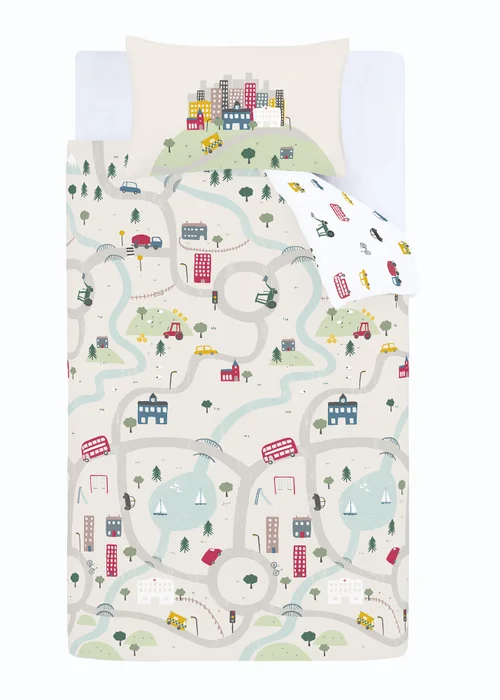 Bianca Fine Linens Transport Cotton Duvet Cover Set - Junior Image 5