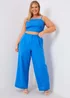 In The Style Blue Tailored Wide Leg Co Ord Trousers - 14 Image 5