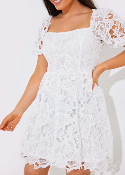 In The Style White Lace Corset Dress - 8 Image 4