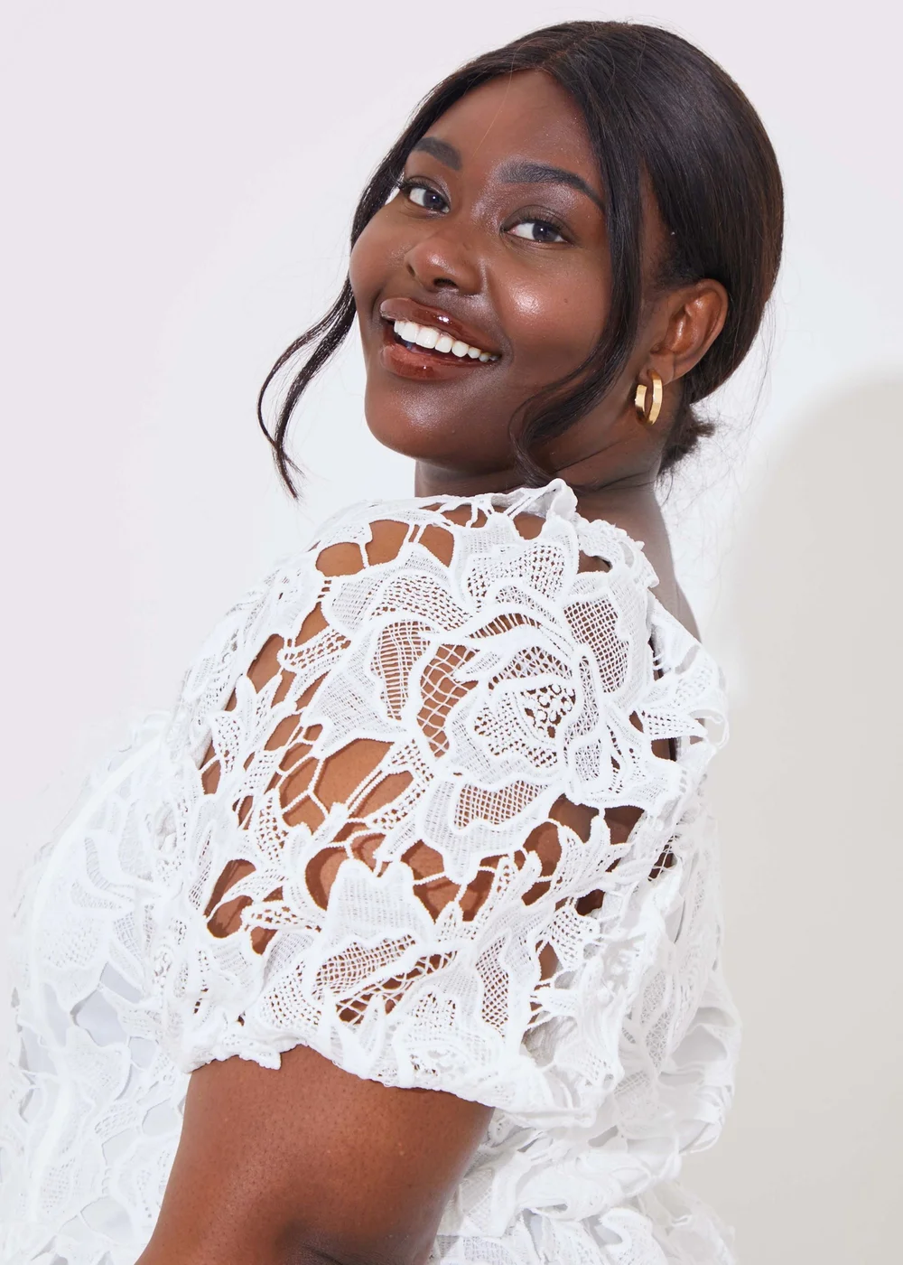 In The Style White Lace Corset Dress - 8 Image 8