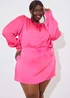 In The Style Pink Drape Skort Playsuit - Size 12 Image 6