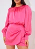 In The Style Pink Drape Skort Playsuit - Size 12 Image 4