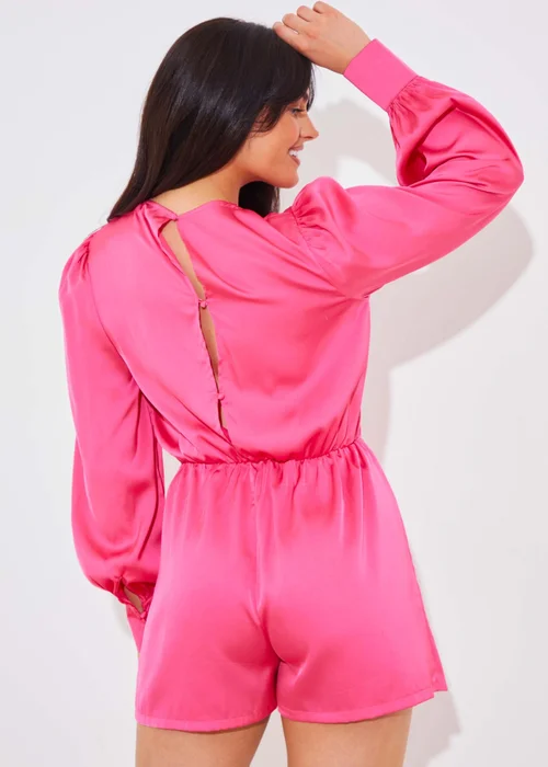 In The Style Pink Drape Skort Playsuit - Size 12 Image 5