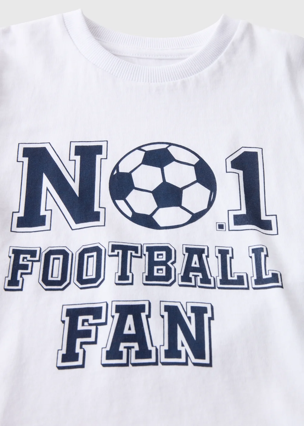 Kids White Football T-Shirt (1-7yrs) - 1 to 1 half years Image 2
