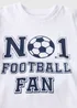 Kids White Football T-Shirt (1-7yrs) - 1 to 1 half years Image 2