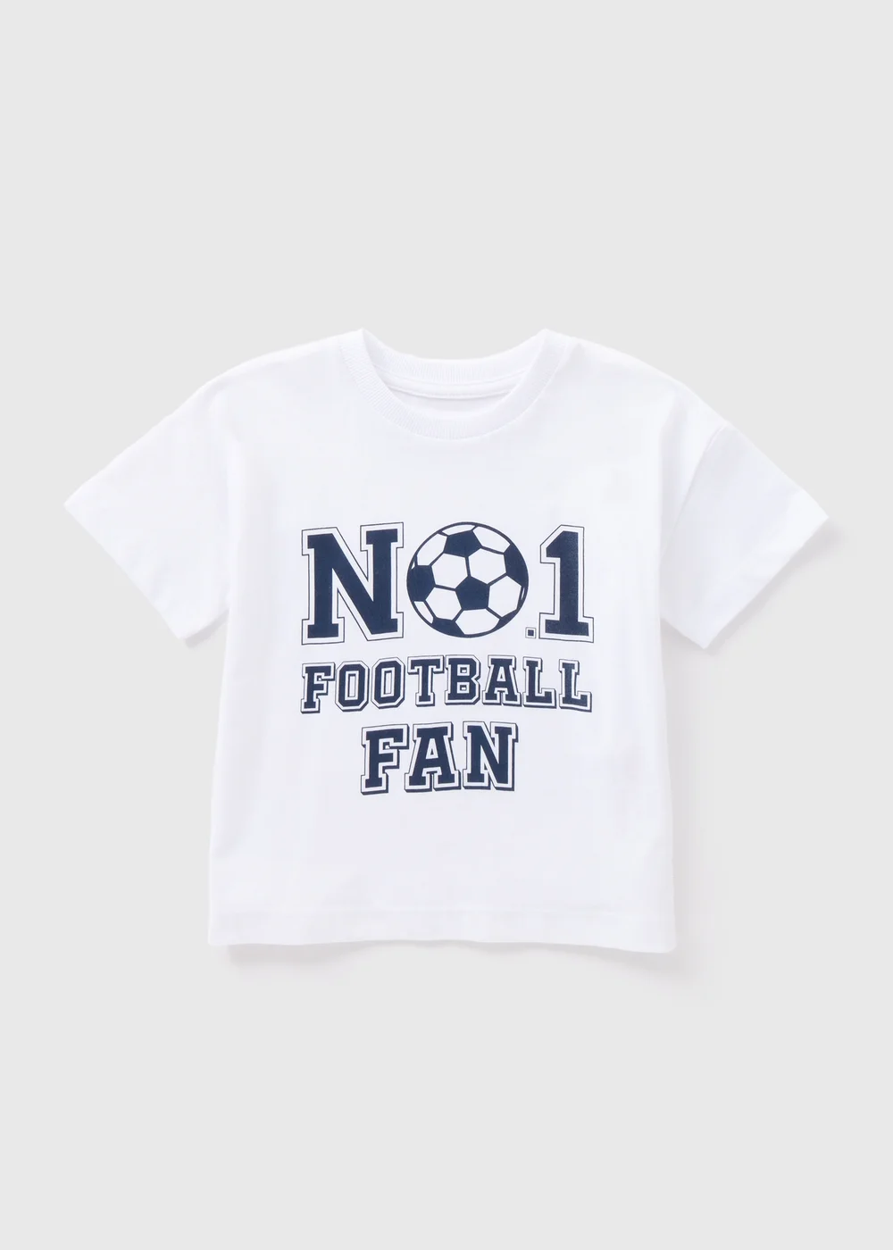 Kids White Football T-Shirt (1-7yrs) - 1 to 1 half years Image 1