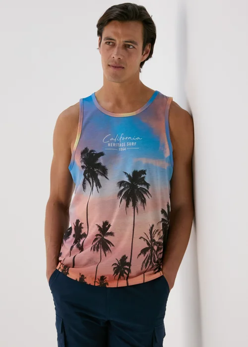 Orange Palm Sublimation Vest - Small Image 3