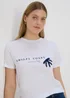 White Amalfi Graphic T-Shirt - Size 8 Image 3
