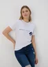 White Amalfi Graphic T-Shirt - Size 8 Image 1