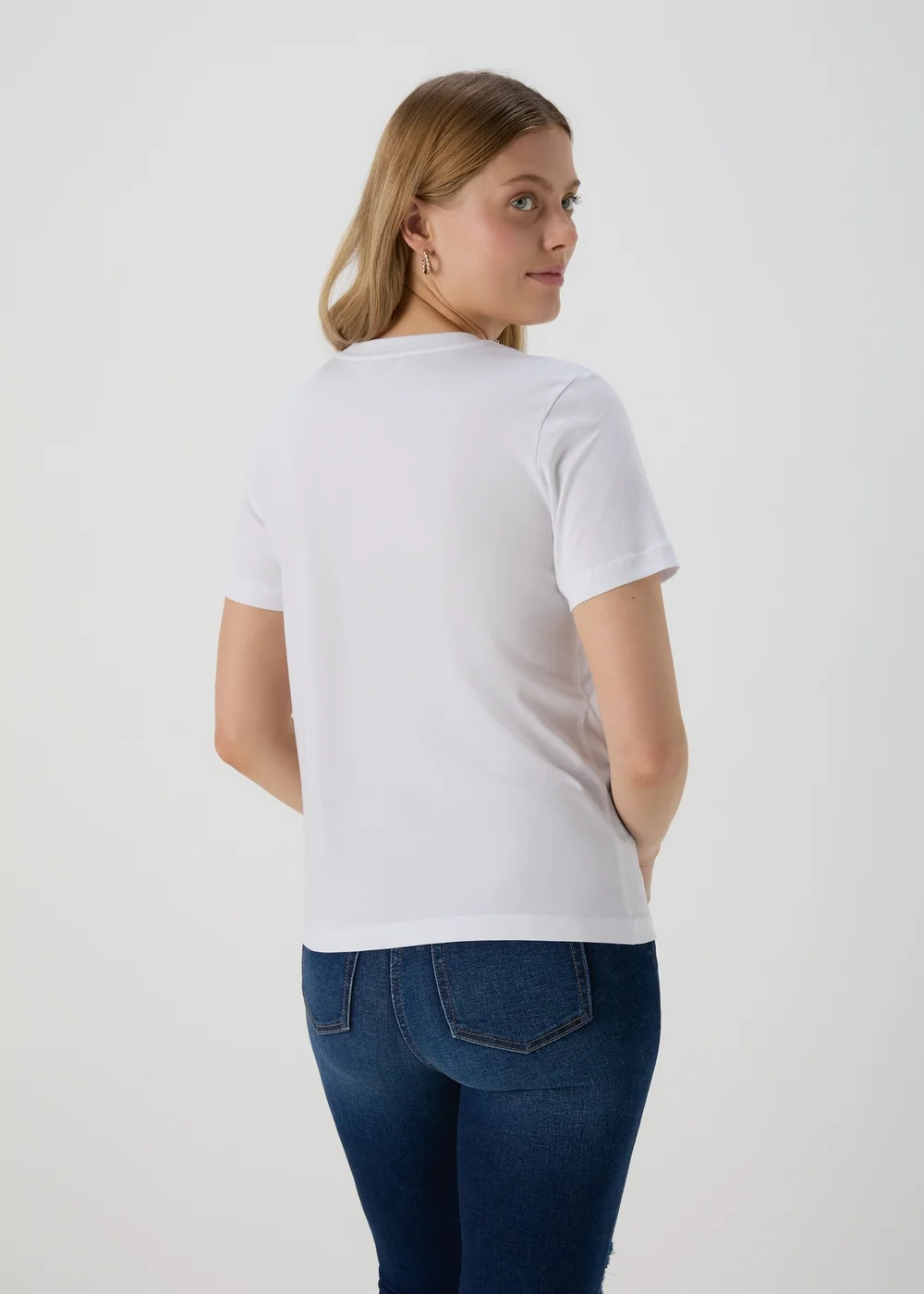 White Amalfi Graphic T-Shirt - Size 8 Image 2