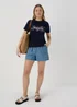 Navy Paradise Graphic T-Shirt - Size 8 Image 4