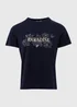 Navy Paradise Graphic T-Shirt - Size 8 Image 5
