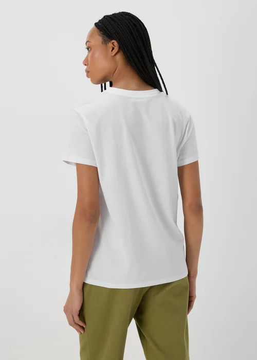 White Floral Graphic T-Shirt - 8 Image 2