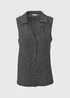 Black Mono Textured Co Ord Waistcoat - Size 8 Image 5
