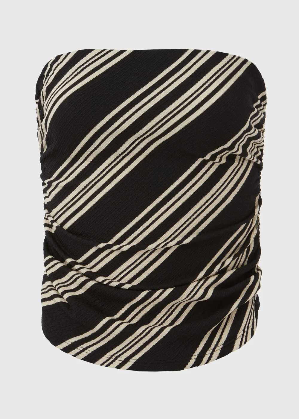 Black Mono Stripe Bandeau Top - 8 Image 5