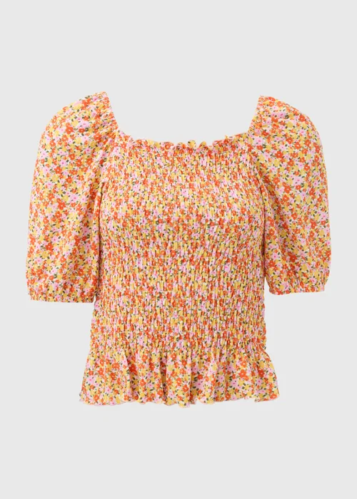 Multicoloured Shirred Top - Size 8 Image 5