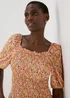 Multicoloured Shirred Top - Size 8 Image 1