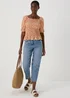 Multicoloured Shirred Top - Size 8 Image 4