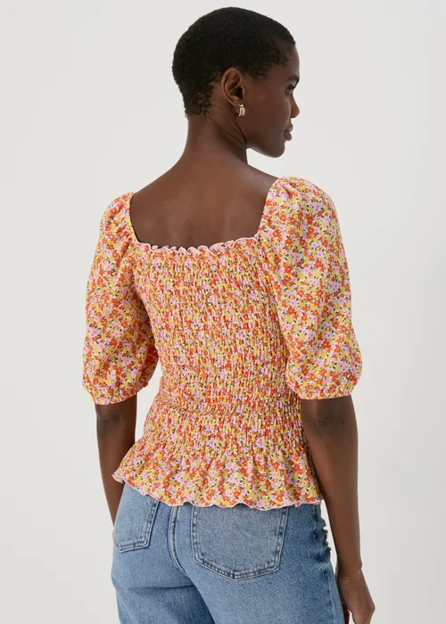 Multicoloured Shirred Top - Size 8 Image 2