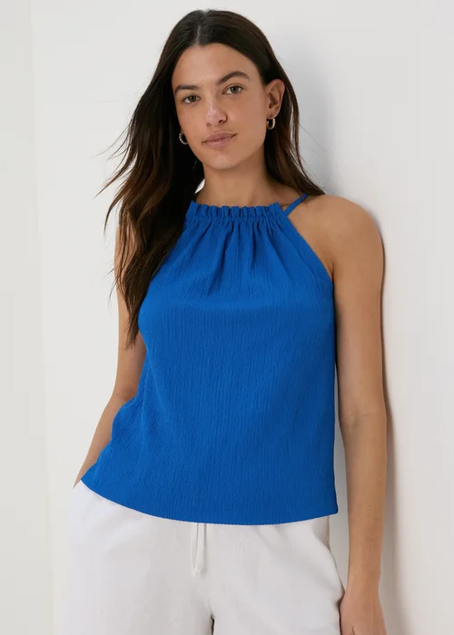 Blue Textured High Apex Vest - 8 Image 1