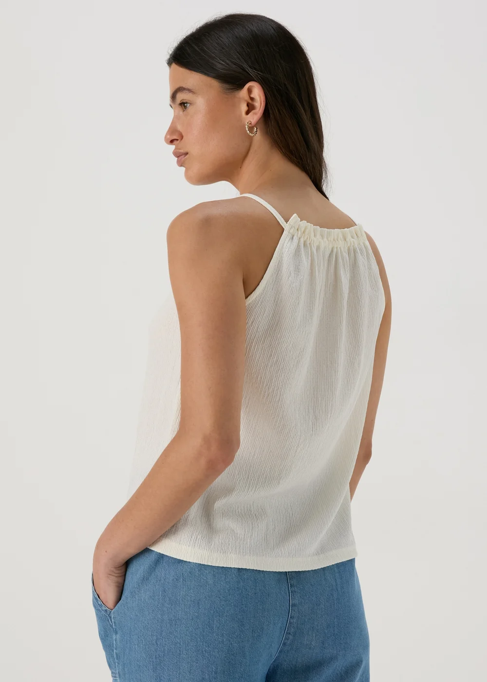 Ivory Textured High Apex Vest - 8 Image 2