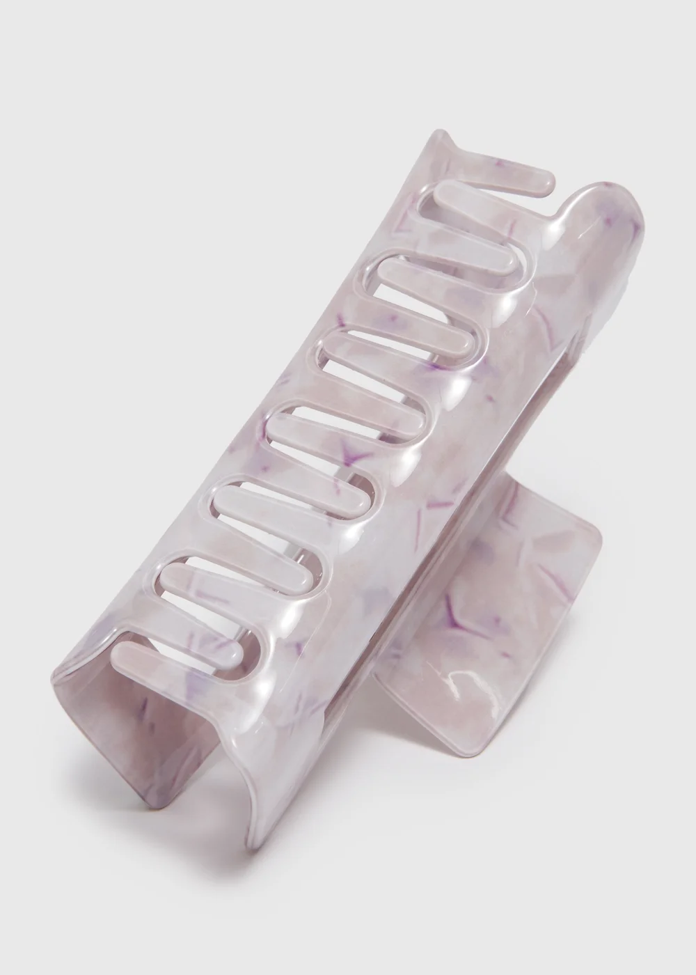 Resin Purple Hair Clamp - One Size Image 2