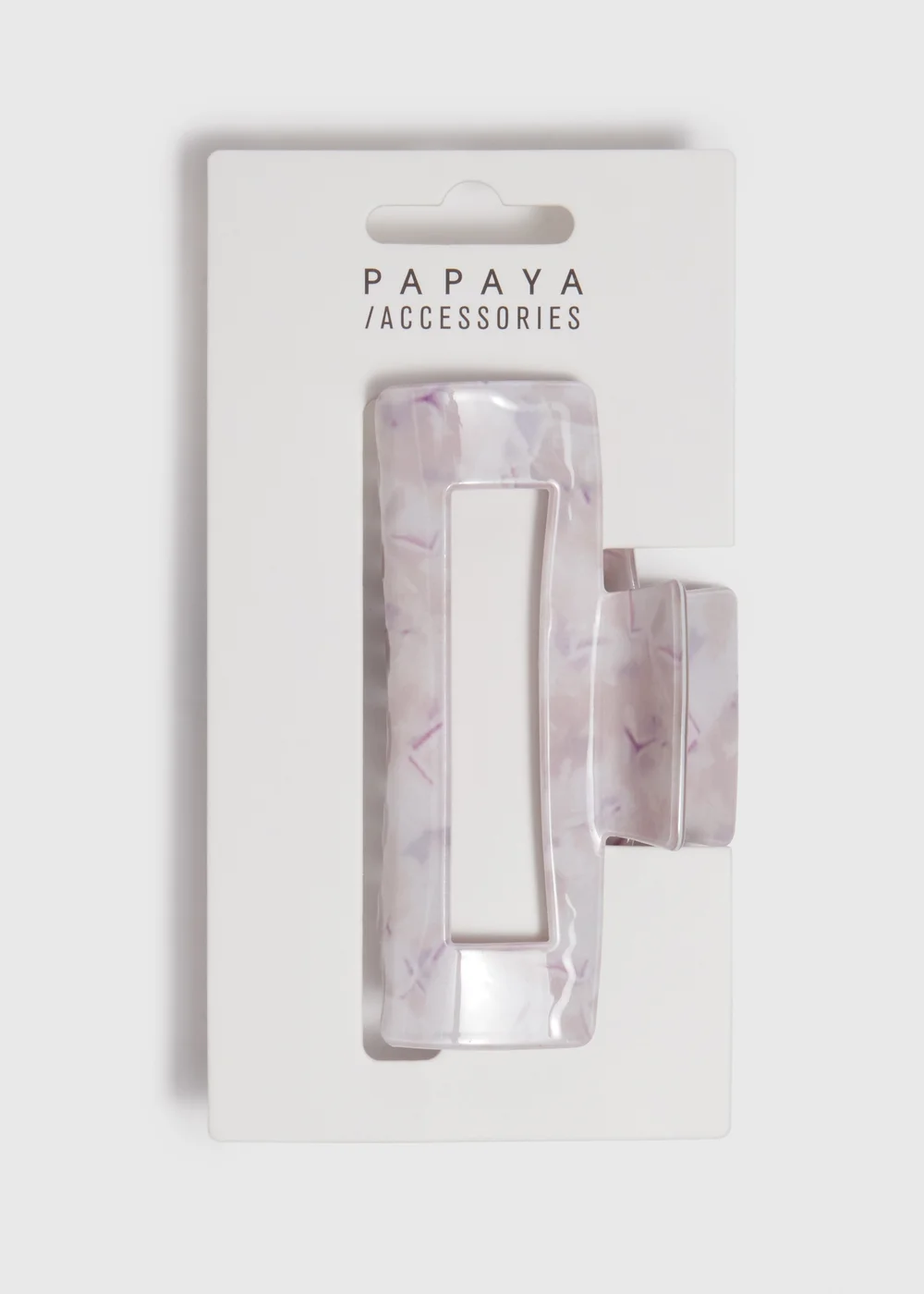 Resin Purple Hair Clamp - One Size Image 1