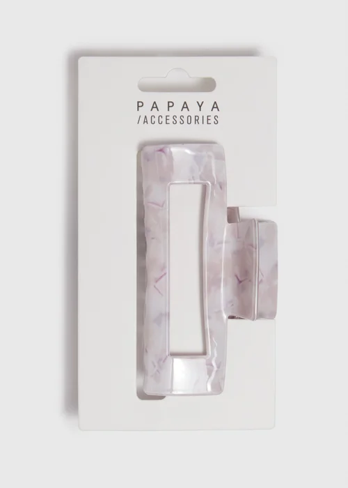 Resin Purple Hair Clamp - One Size Image 1