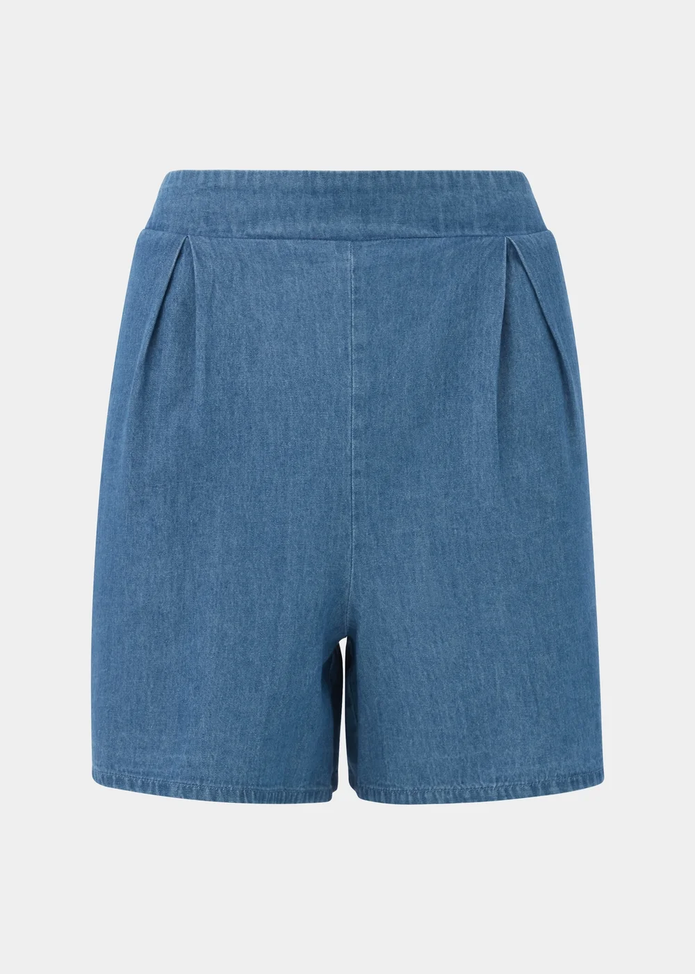 Blue Soft Demin Shorts - 8 Image 5