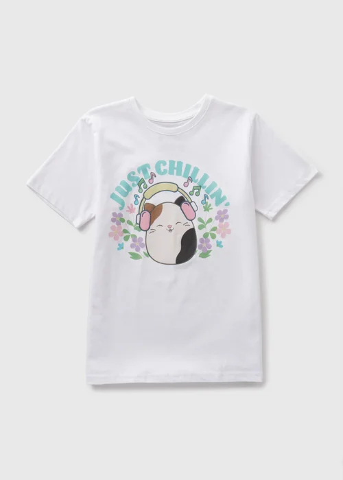 Squishmallow Kids White T-Shirt (5-12yrs) - 5-6 Yrs Image 1