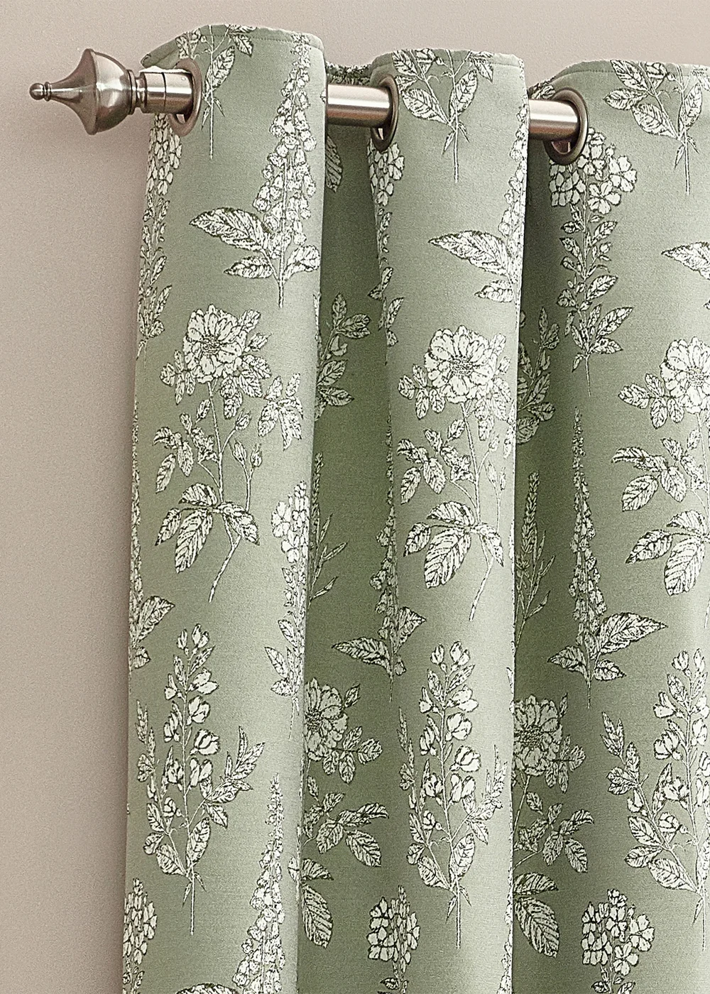 Wylder Nature Sophia Floral Eyelet Curtains - 46W X 54D (117x137cm) Image 3