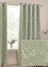 Wylder Nature Sophia Floral Eyelet Curtains - 46W X 54D (117x137cm) Image 1
