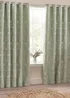 Wylder Nature Sophia Floral Eyelet Curtains - 46W X 54D (117x137cm) Image 2
