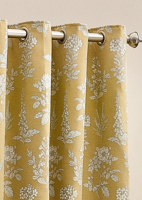 Wylder Nature Sophia Floral Eyelet Curtains - 46W X 54D (117x137cm) Image 3
