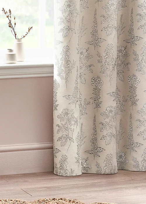 Wylder Nature Sophia Floral Eyelet Curtains - 46W X 54D (117x137cm) Image 4