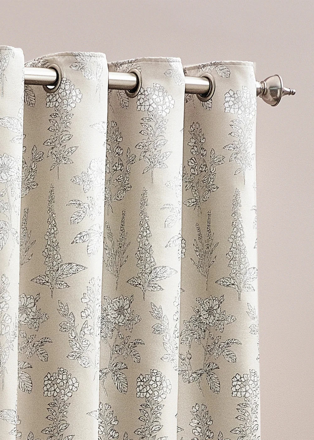 Wylder Nature Sophia Floral Eyelet Curtains - 46W X 54D (117x137cm) Image 3