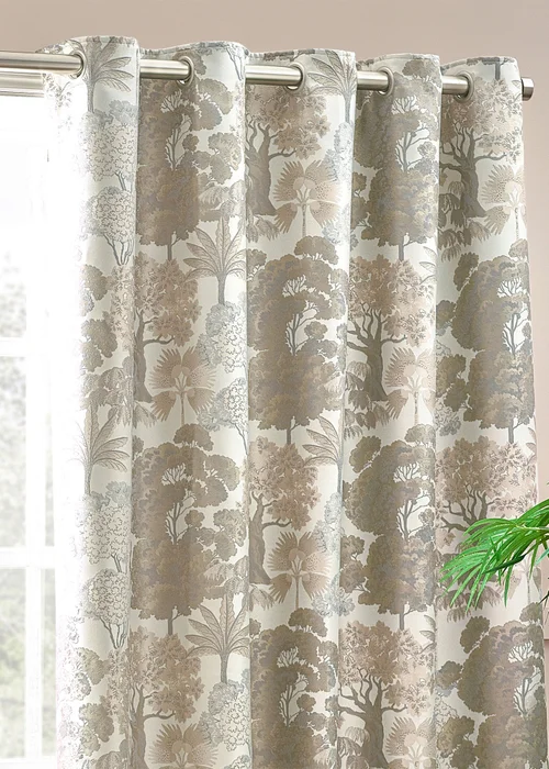 Wylder Nature Woodlands Floral Eyelet Curtains - 46W X 54D (117x137cm) Image 3