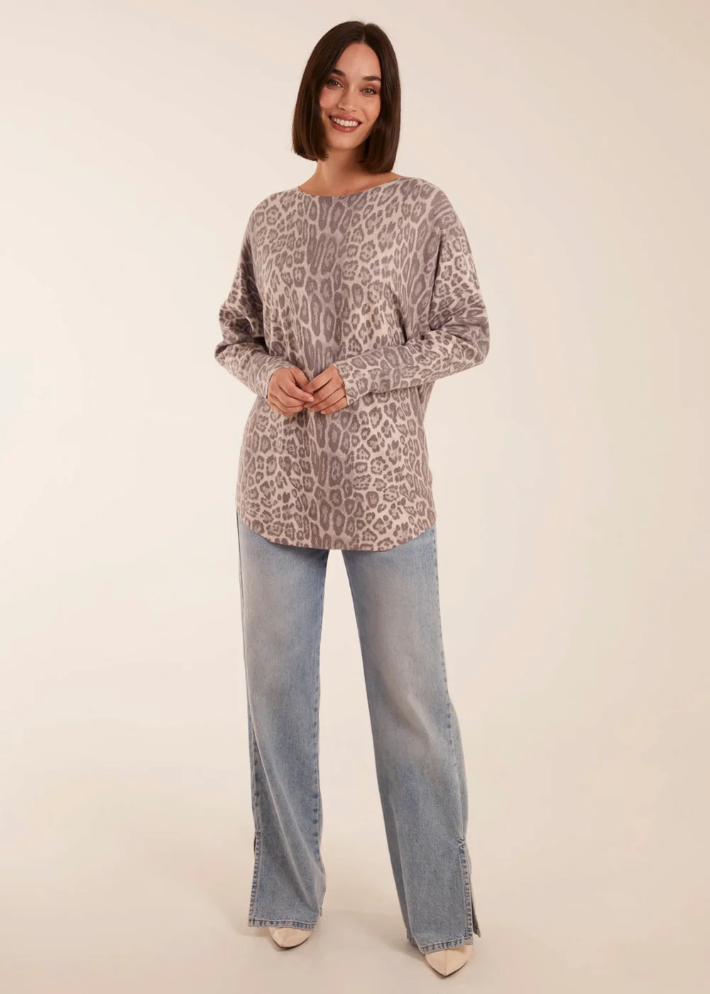 Blue Vanilla Leopard Print Jumper - S/M Image 3