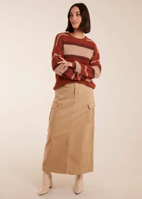 Blue Vanilla Striped Print Jumper - S/M Image 3