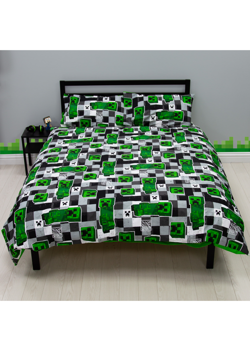 Minecraft Block Check Double Panel Duvet - Double Image 3