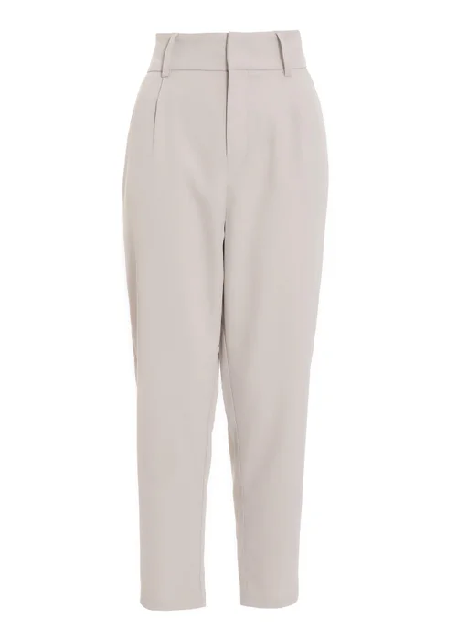 Quiz Stone High Waisted Tapered Trousers - 6 Image 4