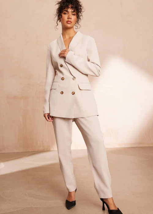 Quiz Stone High Waisted Tapered Trousers - 6 Image 1