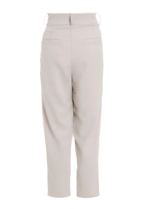 Quiz Stone High Waisted Tapered Trousers - 6 Image 5