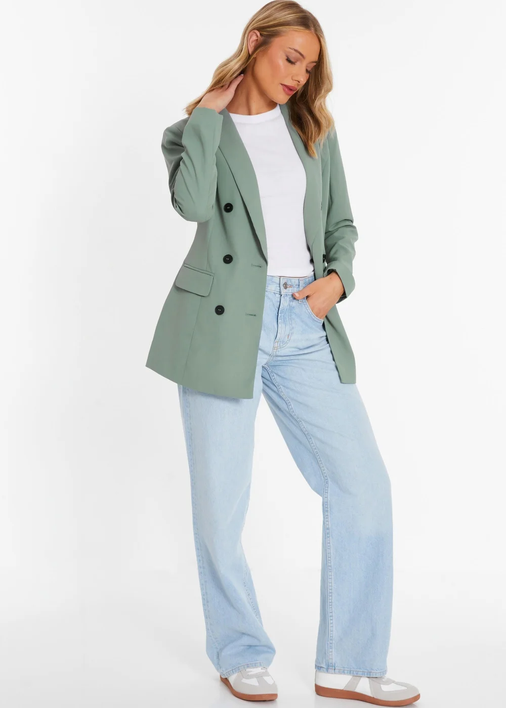Quiz Green Tailored Blazer - 6 Image 3