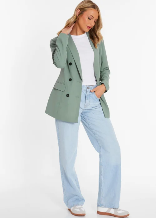 Quiz Green Tailored Blazer - 6 Image 3