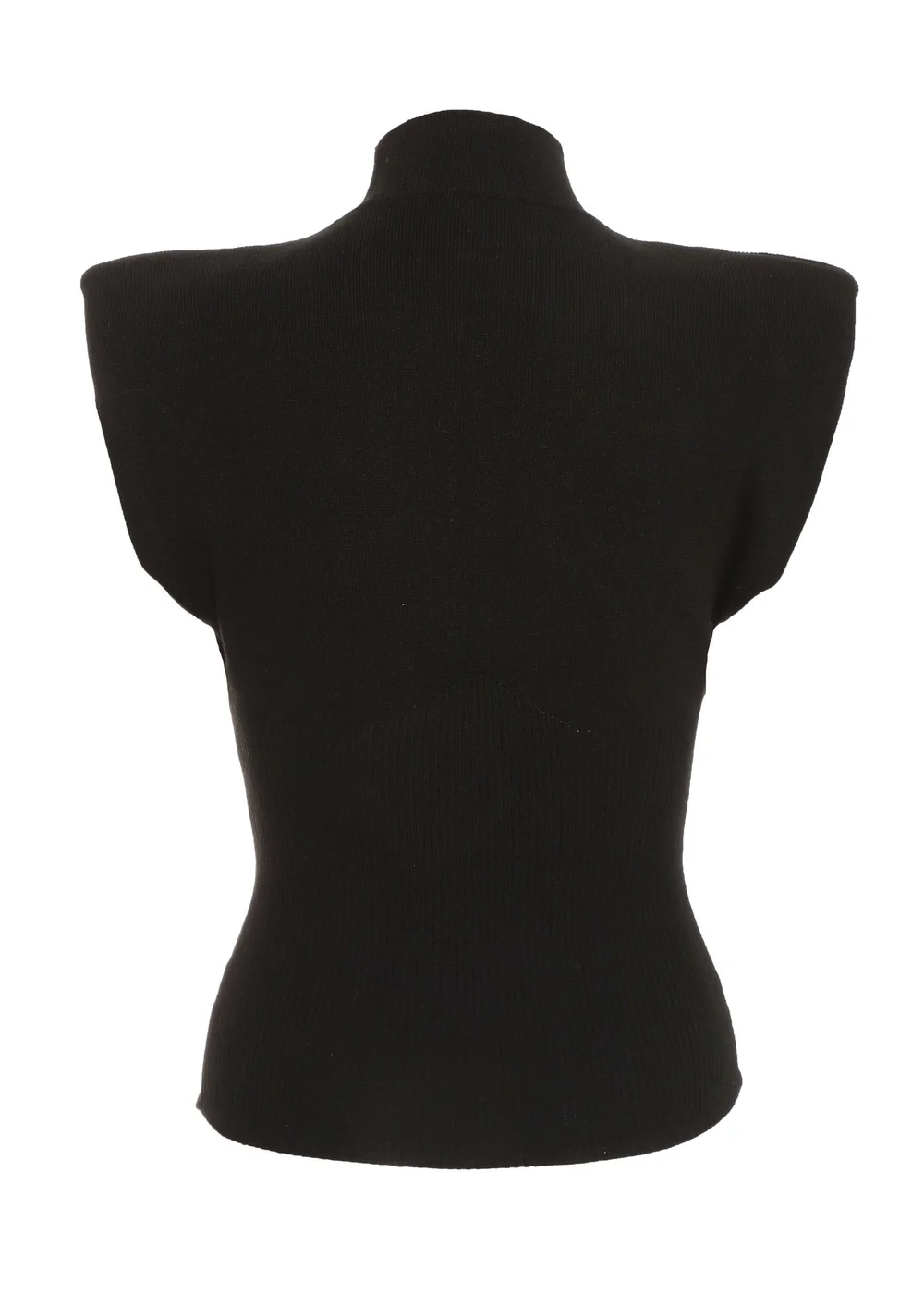 Quiz Black Seamless Knitted Vest - S Image 5
