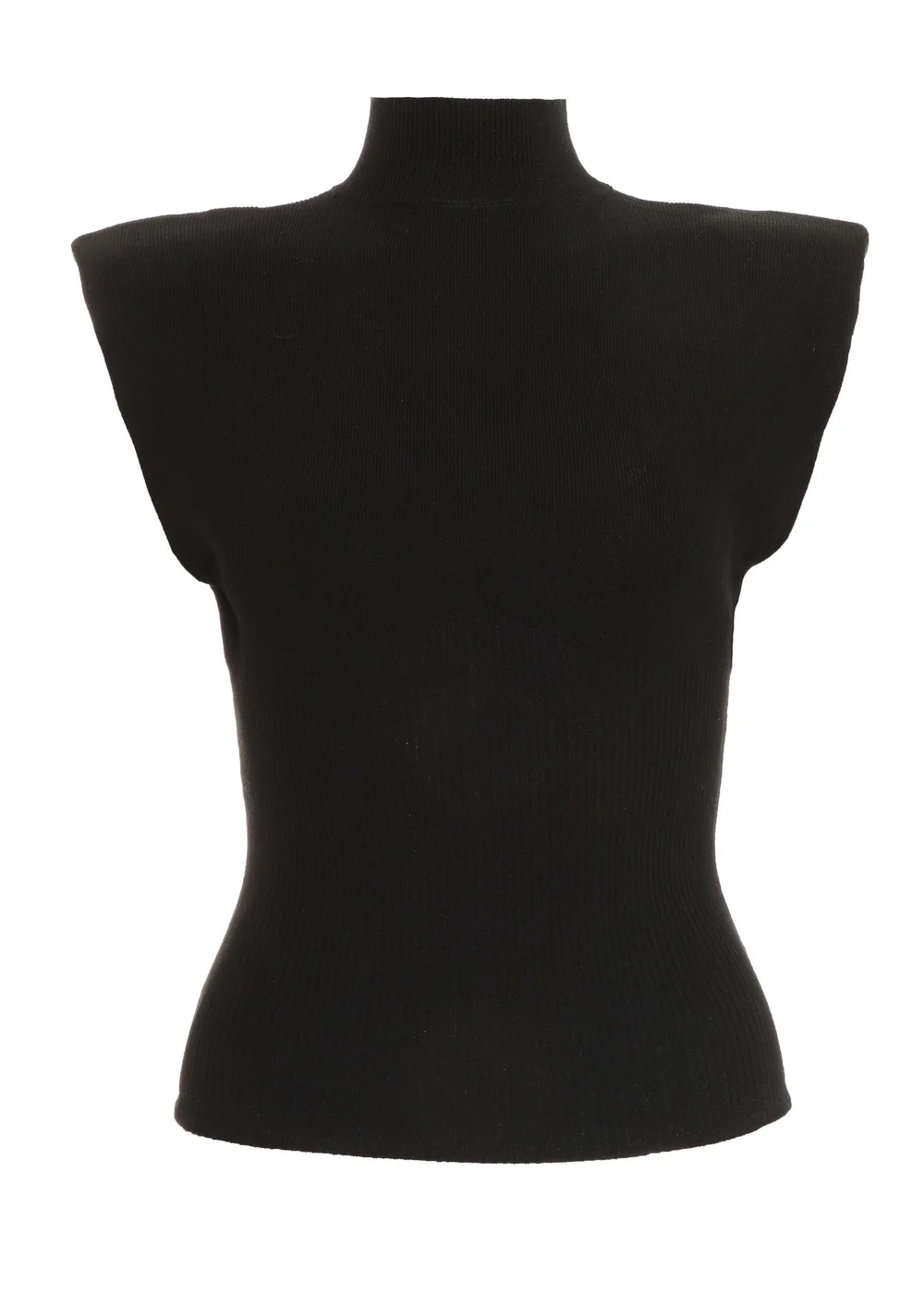 Quiz Black Seamless Knitted Vest - S Image 4