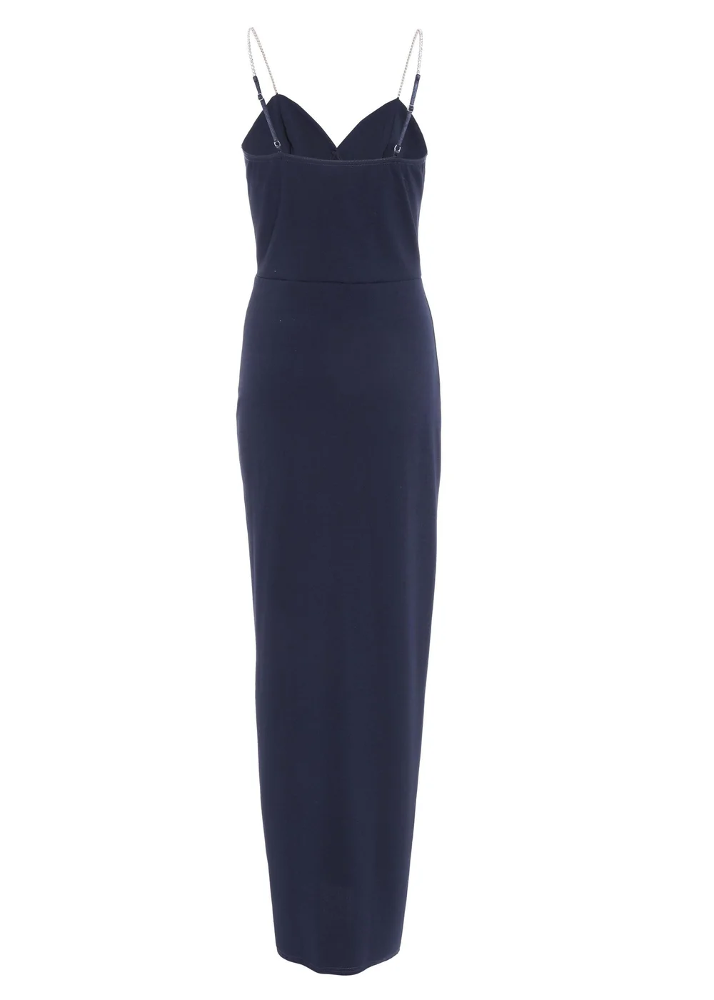 Quiz Blue Diamante Ruched Maxi Dress - 6 Image 5
